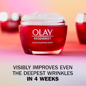 Olay Face Wash Regenerist Advanced Anti-Aging Pore Scrub Cleanser (5.0 Oz) and Micro-Sculpting Face Moisturizer Cream (1.7 Oz) Skin Care Duo Pack Total 6.7 Ounces