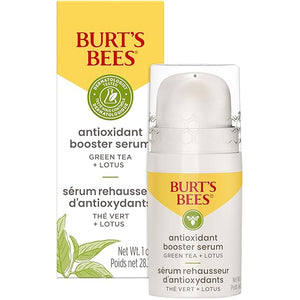 Burt's Bees Green Tea Face Serum, Protects &amp; Improves Skin Tone with Antioxidant Rich Green Tea &amp; Lotus, Naturally Brightening &amp; Firming, Lightweight - Antioxidant Booster Serum (1 oz)