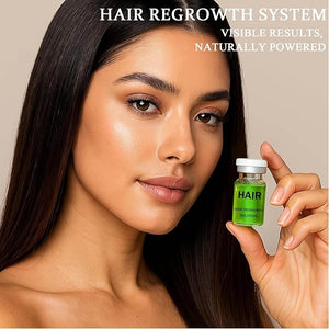 Hair Regrowth System ? Advanced Hair Growth Treatment with Ginseng Eclipta Prostrata Peppermint Oil &amp Ginger Root Thickening Serum for Men &amp Women (1)