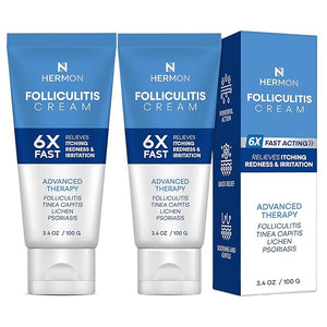 Hermon Folliculitis Cream: Effective for Folliculitis Scalp Face and Body 2Packs