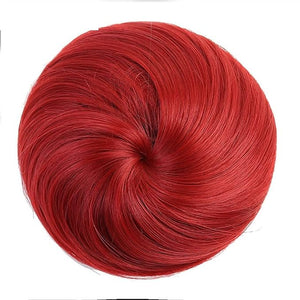 Hair Accessories Synthetic Barrette Donut Bun with Drawstring Hair Comb Straight Hair Bun Extension Headband Wig for Women Hair Pieces For Women(588-04)