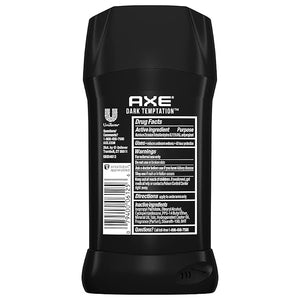 AXE Antiperspirant Deodorant Stick for Men Dark Temptation 2.7 Ounce (Pack of 6)