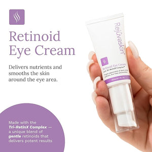 Rejuvaskin Retinoid Eye Cream Under Eye Cream with Tri-RetinX Complex Reduces Dark Circles &amp Puffiness Anti-Aging Eye Treatment 20ml