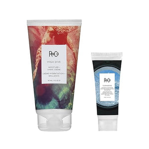 R+Co HIGH DIVE Moisture + Shine Cr?me | Leave-In Hydrating Cream for Smooth Frizz-Free Hair | Adds Softness Shine &amp Manageability | Vegan &amp Color-Safe
