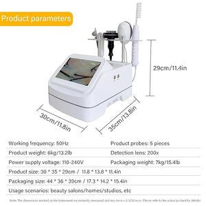 Professional scalp detector 5-in-1 70X-200X lens for deep analysis of scalp and hair follicles universal hair health analyzer for home salons