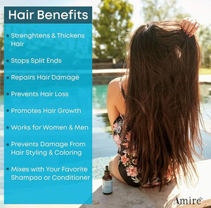 Amire 3 Pack of USDA Certified Organic Argan Oil 4oz Triple Extra Virgin Grade Moroccan Argan Oil for Skin Face &amp Nails. Moisturizer. Scalp Treatment Hair Oil for Dry Damaged Brittle Hair.