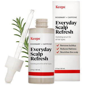 Keeps Everyday Scalp Serum - Hair Serum to Nourish Condition &amp Exfoliate the Scalp - Caffeine Rosemary Oil &amp Salicylic Acid for Hair Health- Hair Treatment Products for Men &amp Women