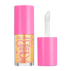 Too Faced Kissing Jelly Lip Oil Gloss | Hydrating Lip Oil + Gloss Hybrid for Instant Moisture and Shine, 0.15 Fl Oz