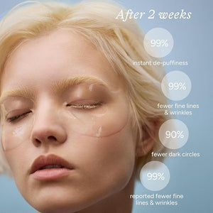 In My Eyes Caffeine Under Eye Patches - 5 Pairs Soothing Hydrogel Eye Masks Hyaluronic Acid Hydrating Depuffing Anti-Wrinkle for Dark Circles &amp Fine Lines