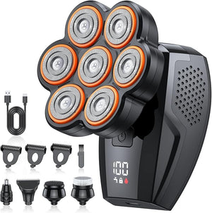 Head Shavers for Bald Men 7D Electric10000 RPM High-Speed Mens Head Shaver LED Display &amp 3 Speeds IPX8 Waterproof for Wet/Dry Use USB Fast Rechargeable