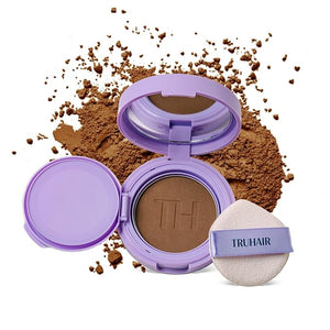 TRUHAIR Root &amp Scalp Cover Up Pressed Powder Compact Waterproof Weightless Hair Coverage &amp Bald Spot Concealing Root Touch Up Hair Color for Gray Coverage &amp Thinning Areas 0.35 Oz (Dar