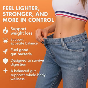 MultiBlue Probiotic Fit ? Weight Loss &amp Appetite Suppressant for Men &amp Women with Bifidobacterium Lactis B-420 Supports Digestive Health 60 Billion CFU Prebiotic + Vitamin D3 60 Count