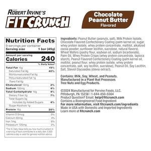 FITCRUNCH Wafer Protein Bars, 16g of Protein &amp; 4g of Sugar (18 Count, Variety Pack)