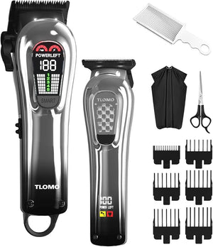 Hair Clippers for Men Professional Cordless Hair Clippers Kits for Hair Cutting Kit,Mens Clippers and Trimmer Set for Barber with LED Display