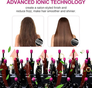 Blow Dryer Brush in One and Styler Volumizer Professional 4 in 1 Hot Negative Ion Anti-Frizz Blowout Hair Dryer Brush for Mothers Day Gifts for Mom