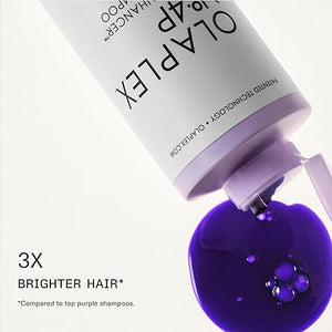 Olaplex No. 4P Blonde Enhancer Purple Toning Shampoo Repairs Hydrates &amp Brightens All Blonde Lightened &amp Grey Hair
