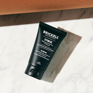 Brickell Men's Hair Styling Hair Gel For Men Natural and Organic All Day Hold for Glossy Style Natural Scented 2 Ounce
