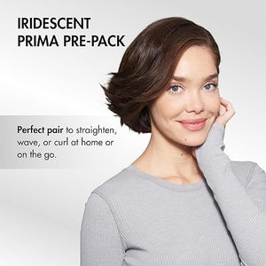 Nano Titanium Prima Ionic Hair Straightener ? Professional Flat Iron &amp Curling Iron in One for Stylists Pro Styling Hair Tool