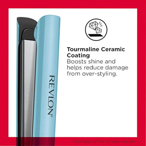 Revlon Lasting Brilliance Digital Hair Flat Iron | Fast Smooth and Shiny Styling (1 in)