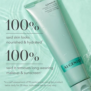 Algenist GENIUS Ultimate Anti-Aging Melting Facial Cleanser - Milky Cleanser + Makeup Remover with Avocado Oil Alguronic Acid and Microalgae Oil - Nourishes Skin + Improves Radiance (5 oz)