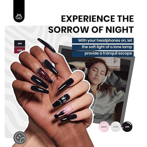 Beetles 85 Pcs Gel Nail Polish Kit with U V Light 55 Colors Gel Nail Kit for Beginners with Everything at Home Manicure Winter Nail Art Jelly Nails Emotional Spectrum Collection