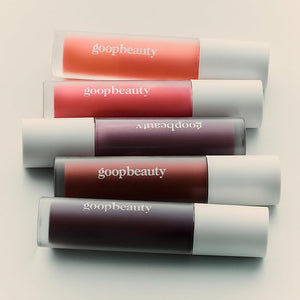goop Beauty Hydra-Barrier Gel Gloss | Hydrating Lip Gloss to Moisturize &amp; Plump Lips | Hyaluronic Acid &amp; Vitamin E | Glaze - Palest Clear Pink | 0.13 oz