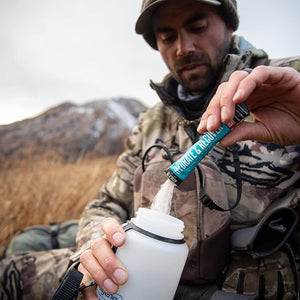 Wilderness Athlete - Hydrate &amp; Recover | Liquid Hydration Packets Electrolyte Drink Mix - Recover Faster with Bcaas - 30 Single Serving Hydrate Packets (Blue Raspberry)