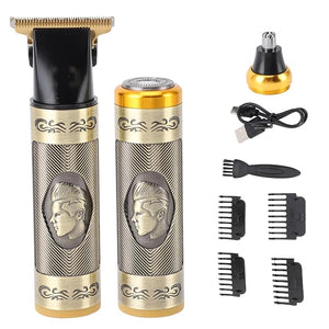 YUYTE 3 in 1 Hair Clipper Kit Styling Cutting Trimming for Modern Men ABS Alloy Lightweight Design Portable Travel