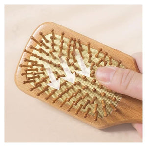 Wood Hair Brushes Women Massage Hairbrush Scalp Massagers Hair Combs Air Cushion Hair Combs Styling Tools 8.1Inch