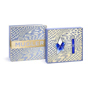 MUGLER Angel Stellar Eau de Parfum - Womens Perfume Travel Set ($134 Value) - Ambery Gourmand - With Pistachio Vanilla &amp Woody Accord - 0.8 Fl Oz &amp 0.3 Fl Oz Fragrances