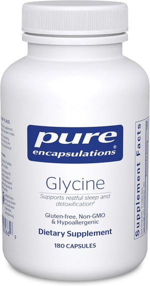 Pure Encapsulations Glycine - Supports Restful Sleep &amp; Liver Detox* - Liver Supplement - Vegan &amp; Gluten-Free - 180 Capsules