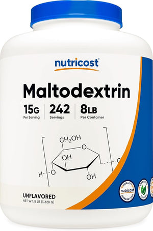 Nutricost Maltodextrin Powder 8LBS - Gluten Free, GMO Free