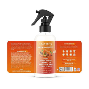 Locsanity Shea &amp Apricot Loose Natural Conditioning and Moisturizing Hair Butter - Strength &amp Growth Formula LOC (Leave in Oil Cream)