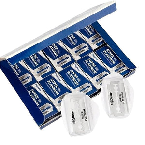 30/50/100pcs Classic Retro Stainless Steel Double Edge Safety Razor Blades for Men - Professional Barber Tool for Smooth Shaving &amp Hair Removal(100pcs)