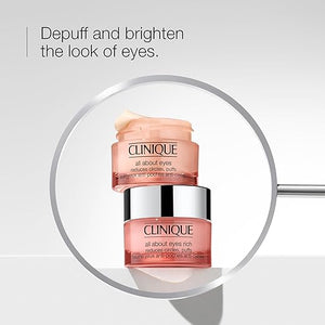 Clinique All About Eyes Rich Eye Cream For Dark Circles With Hyaluronic Acid | Hydrating Brightening + Depuffing