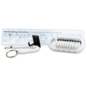 SPARTA Nail Scrub Brush Commercial-Grade Heavy-Duty Hand and Fingernail Brush with Stiff Bristles for Gardeners Mechanics And Foodservice Personnel Plastic 5 X 2.24 Inches White