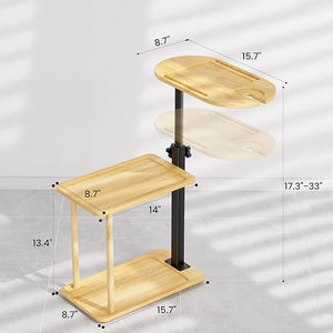 Bathtub Tray Table Freestanding Bath Side Table Tub Tray Caddy 3 Layer Bamboo Bath Board Shelf Bathtub &amp Bathroom Accessories New Home Gift for Mom Housewarming Anniversary Wedding