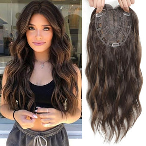 Wavy Hair Topper 20 Hair Toppers for Women with Thinning hair Synthetic Hair toppers for Women Wigs &amp Accessories