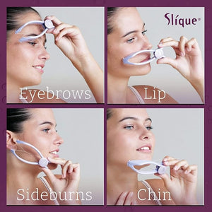 SLIQUE Facial Hair Removal For Women | Chin Hair Removal | Remove Upper Lip Hair | Women Spring Epilator Threading Facial Hair Remover | Hair Removal Kit For Women Spring | Threading Hair Removal Tool