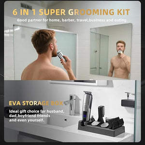 Beard Trimmer for Men 20 Length Settings Waterproof Electric Razor for Men Hair Trimmer Nose Hair Trimmer Cordless Hair Clippers All-in-One Grooming Kit