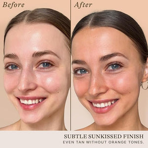 Self Tanning Drops for Face - USA Made with Organic &amp Natural Ingredients Bronzing Face Tanning Drops with Aloe Vera Non Toxic Self Tanner for Sunless Fake Tan &amp Natural Glow Cruelty &amp