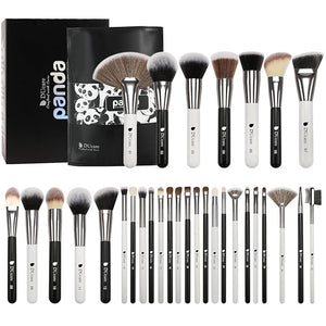 DUcare Professional Makeup Brushes Set 31Pcs Panda Series Makeup Brush Set Kabuki Foundation Blending Face Powder Blush Concealers Eye Shadows With Leather Case Organizer