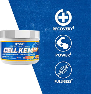 Evogen Cell K.E.M. PR V.2 Reformulated- Post Workout Recovery Powder &amp Muscle Builder | Creatine Monohydrate BCAA Powder EAAs | Recovery Strength &amp Fullness | Peach Rings | 30 Servings