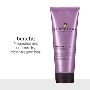 Pureology Hydrate Superfood Treatment - For Dry Color-Treated Hair Deeply Hydrating Treatment Mask Silicone-Free Vegan Updated Packaging 6.8 Fl Oz