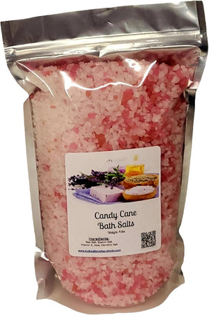 Bath Salts | 4lb Bag | Candy Cane Scent | Bathing | Body Care | Beauty | Relaxation | Spa