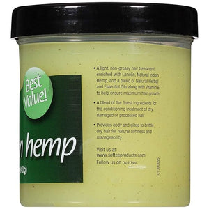 Softee Indian Hemp Light And Natural Hair &amp; Scalp Treatment 12 Oz,Pack of 6