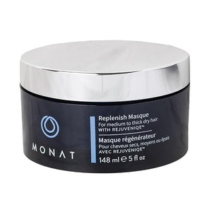 MONAT Replenish¢â Masque Infused with Rejuveniqe¢ç - Hair Masque that Deeply Condition Medium to Thick Hair. Hydrating Hair Mask w/Pea Extract &amp Vegan UV Protectant - Net Wt. 148 ml ? 5.0 fl. oz.
