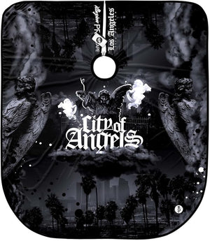 Illuzien City of Angels PRO Barber Cape Hair Cut Cape Water-Resistant Barber Accessories Professional Cape