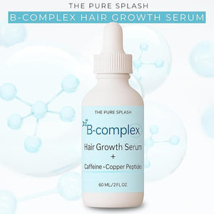B-Complex Hair Serum with Caffeine &amp Copper Nutrients ? Vitamin Rich Scalp Energizer for Stronger Hair &amp Scalp ? Lightweight Non-Greasy Formula