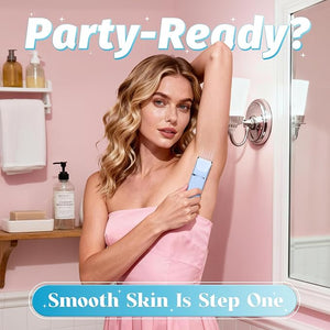 Pubic Hair Trimmer for Women, IPX7 Waterproof, Painless Rechargeable Bikini Trimmer for Women, 2-in-1 Facial &amp; Pubic Hair Removal for Sensitive Skin, Ceramic Blade, Cordless Portable Travel Size,